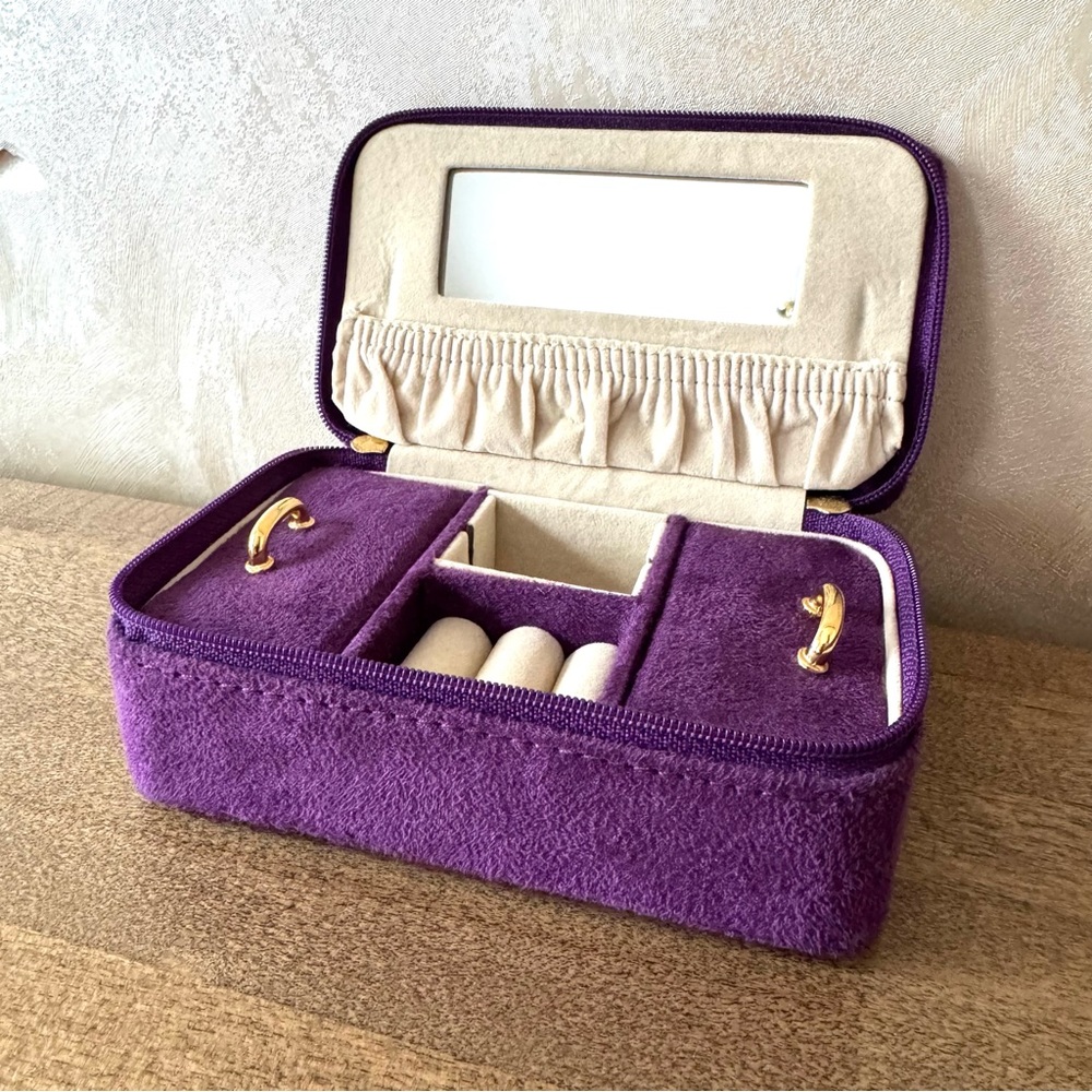 Travel Jewelry Case Purple